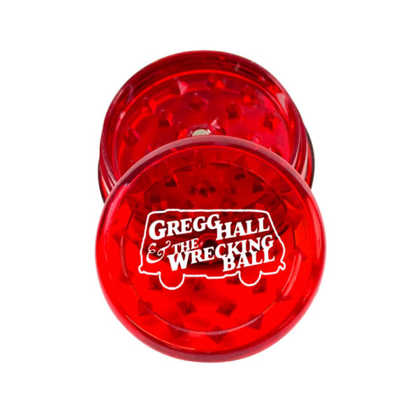 3Piece Gregg Hall & The Wrecking Ball Custom Acrylic Hemp Grinder in Red