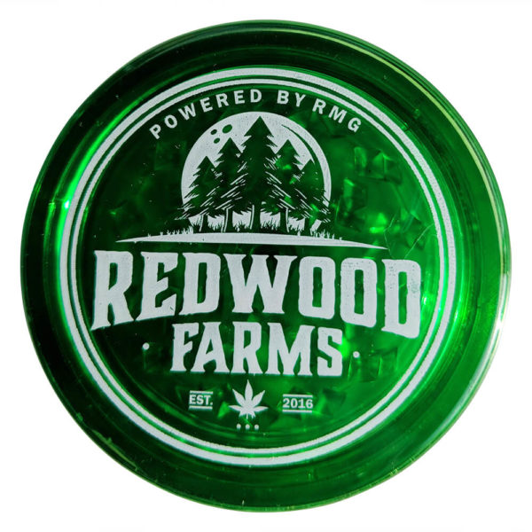 3Piece Custom Acrylic Herb Grinders Cannabis Farms in Green