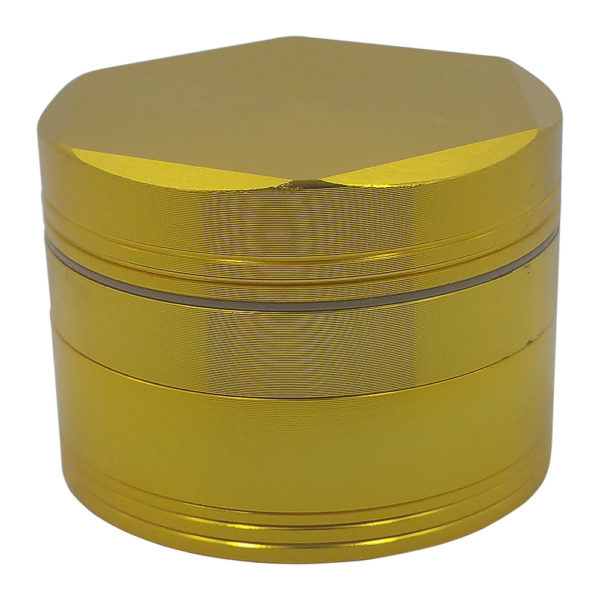 4-piece metal hex grinder gold example for tobacco