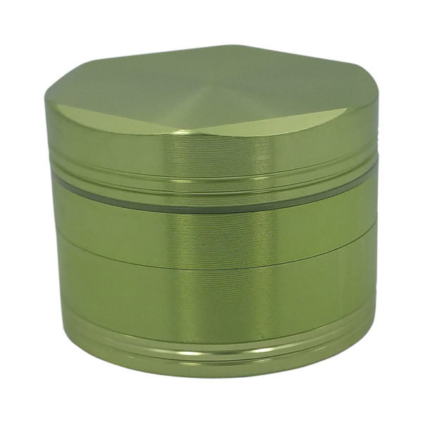 4-piece metal hex grinder green example for weed