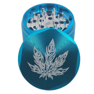 4 Piece Tribal Pot Leaf Hex Grinder