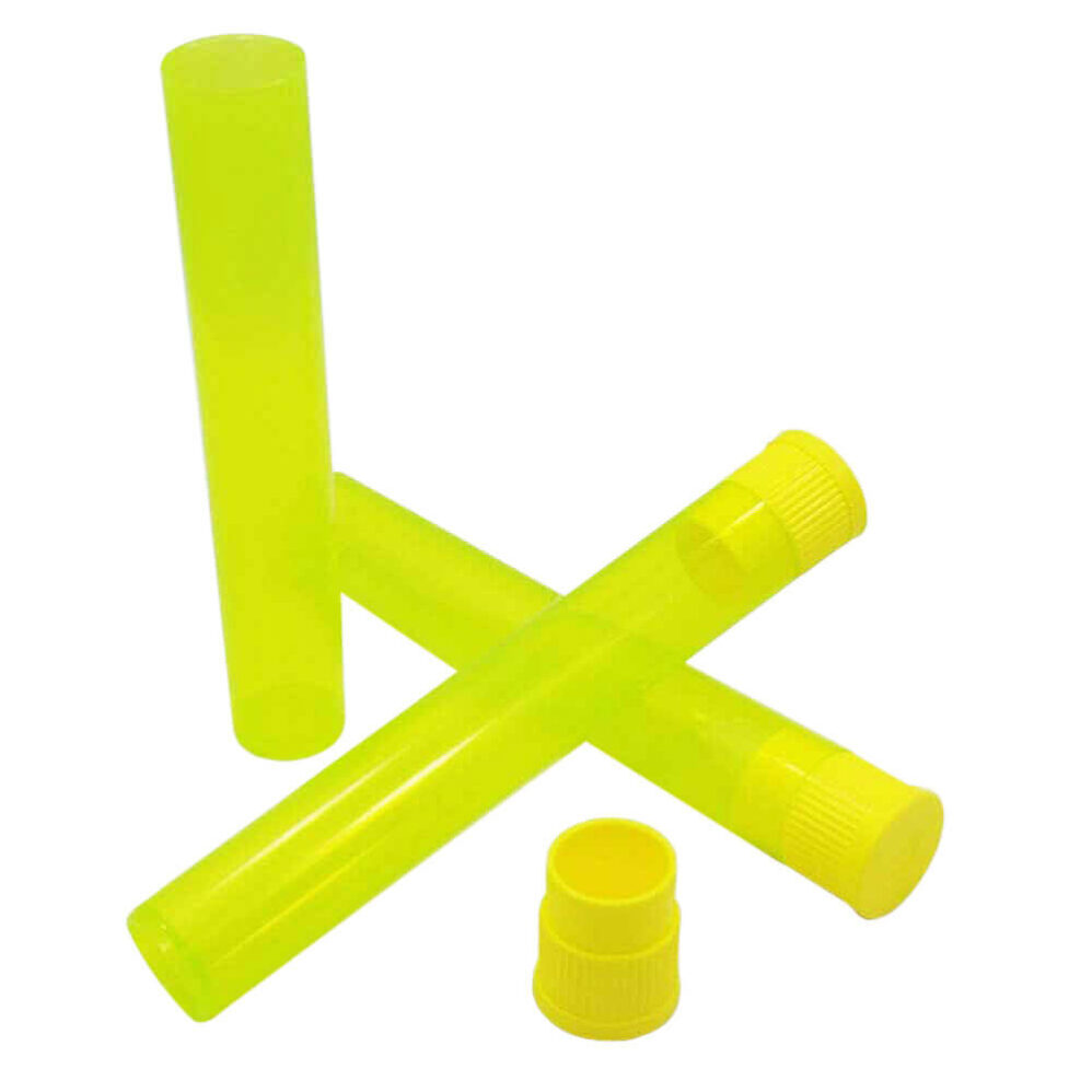 Weed Joint Pre Roll Plastic Tube on Yellow Images Creative Store