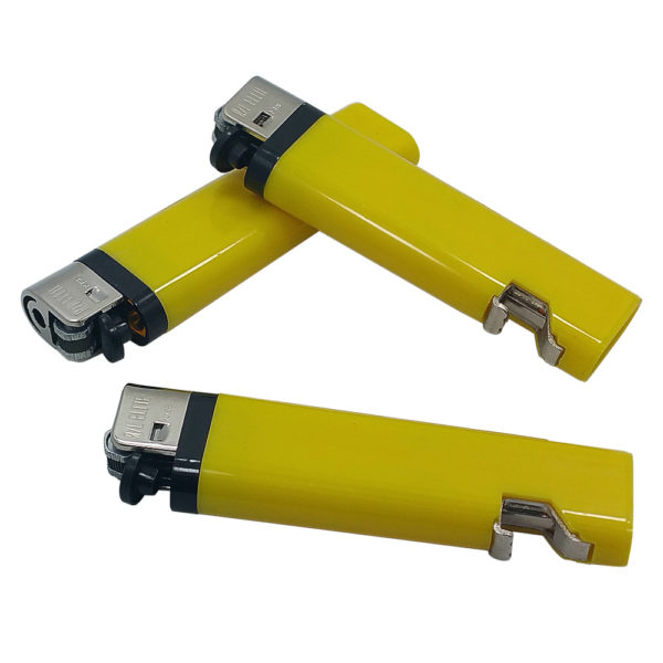 lighters with bottle openers built in opaque custom sample yellow