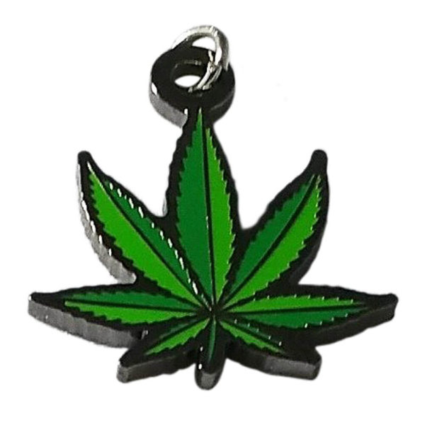 marijuana pot weed leaf jewelry charm