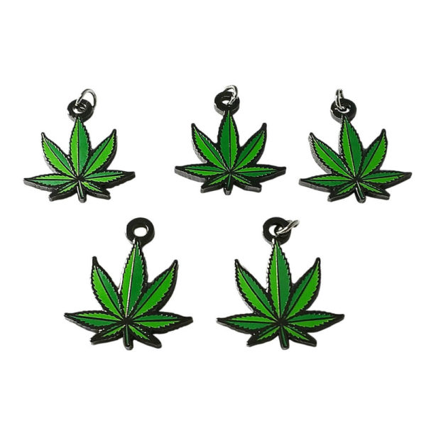 marijuana pot weed leaf jewelry charms