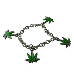 Pot Leaf Charm Bracelet