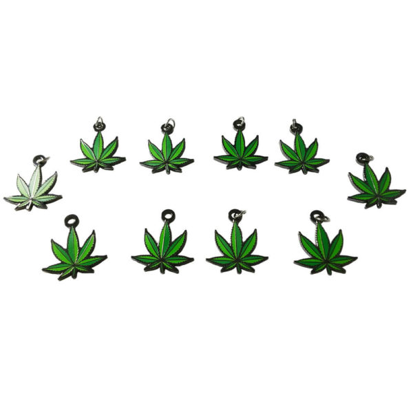 marijuana pot weed leaf jewelry charms