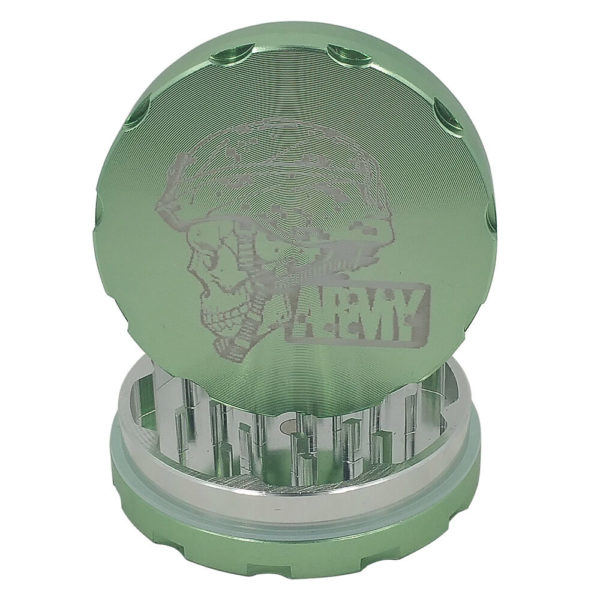 Army Skull cannabis grinder 2 piece