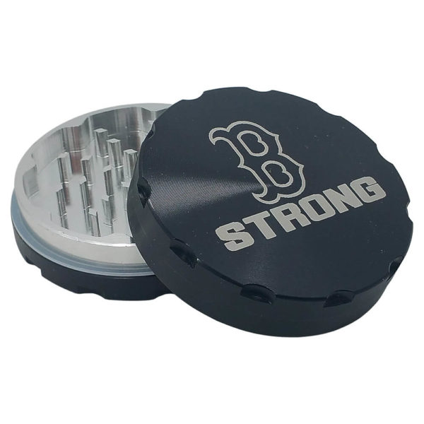 opened 2 Piece Boston Strong Herb Grinder