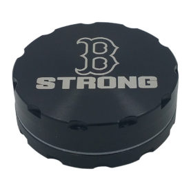 Top view Boston Strong 2 Piece black grinder