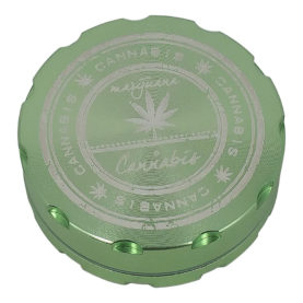 Herb grinder 2 piece cannabis stamp