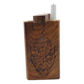 Wood One Hitter Box with Laser Etched Darth Maul Theme and FREE 3" Reusable Aluminum Cigarette