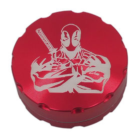 Metal Deadpool 2 piece flower grinder