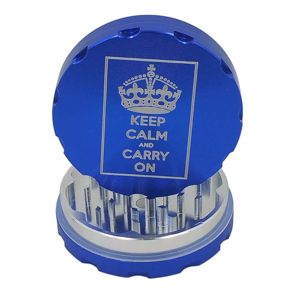 Crown with Keep Calm and Carry On Herb Grinder
