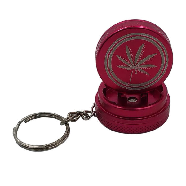 Mini Marijuana Stamp Keychain Grinder