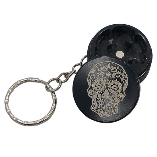 Mini Sugar Skull Keychain Grinder