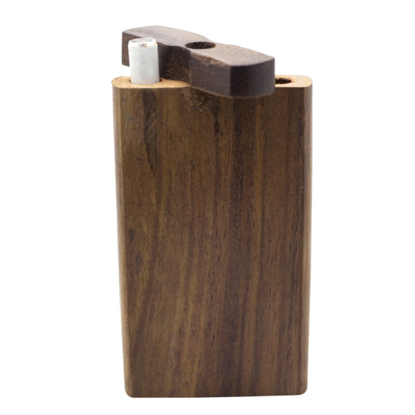 Front view of stock wooden dugout with one hitter sample