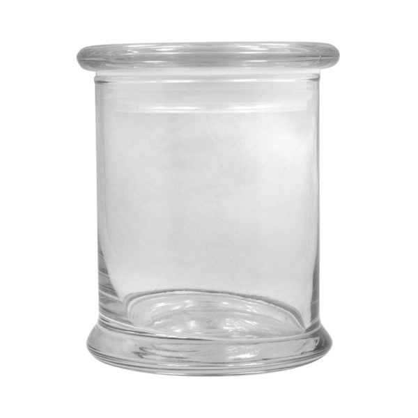 stock 12 ounce glass herb stash jar container sample