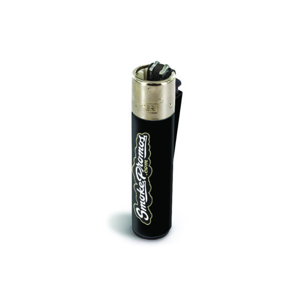 custom template for black clipper lighter with poker flint example