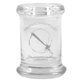 2.75 ounce glass stash jar for weed sample