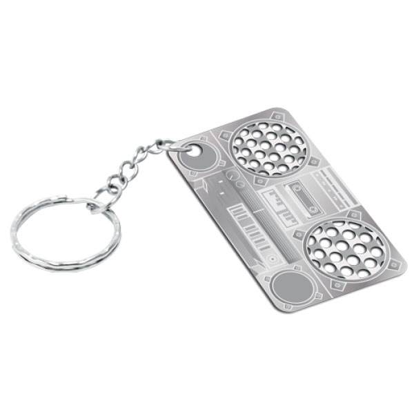 boombox key chain grinder card custom sample