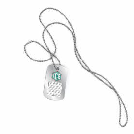 Custom dog tag necklace grinder