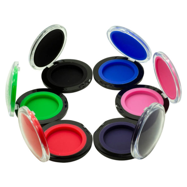 Silicone Clam Shells Assorted Colors Open Lid