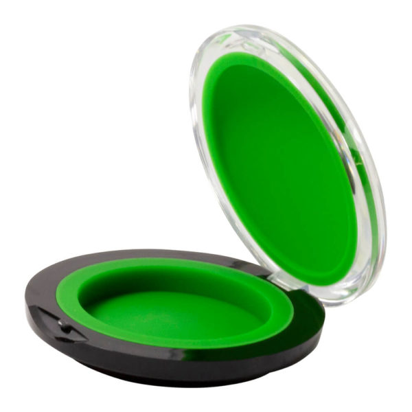 Green clam shell dab container