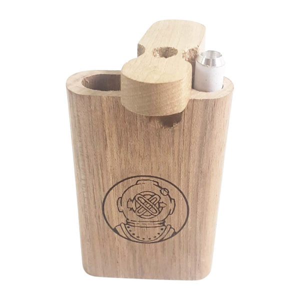 standard 3 in natural wooden dugout with custom logo