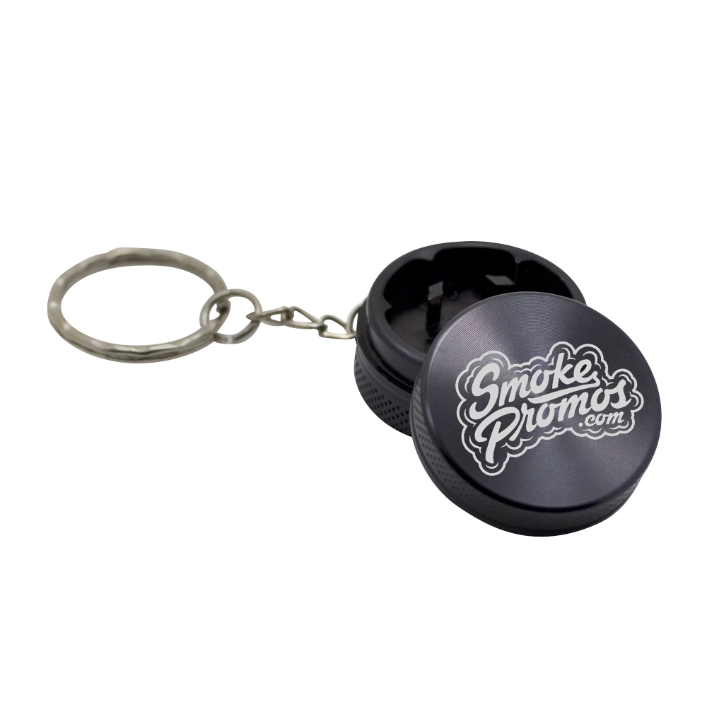 Mini keychain grinder black custom example