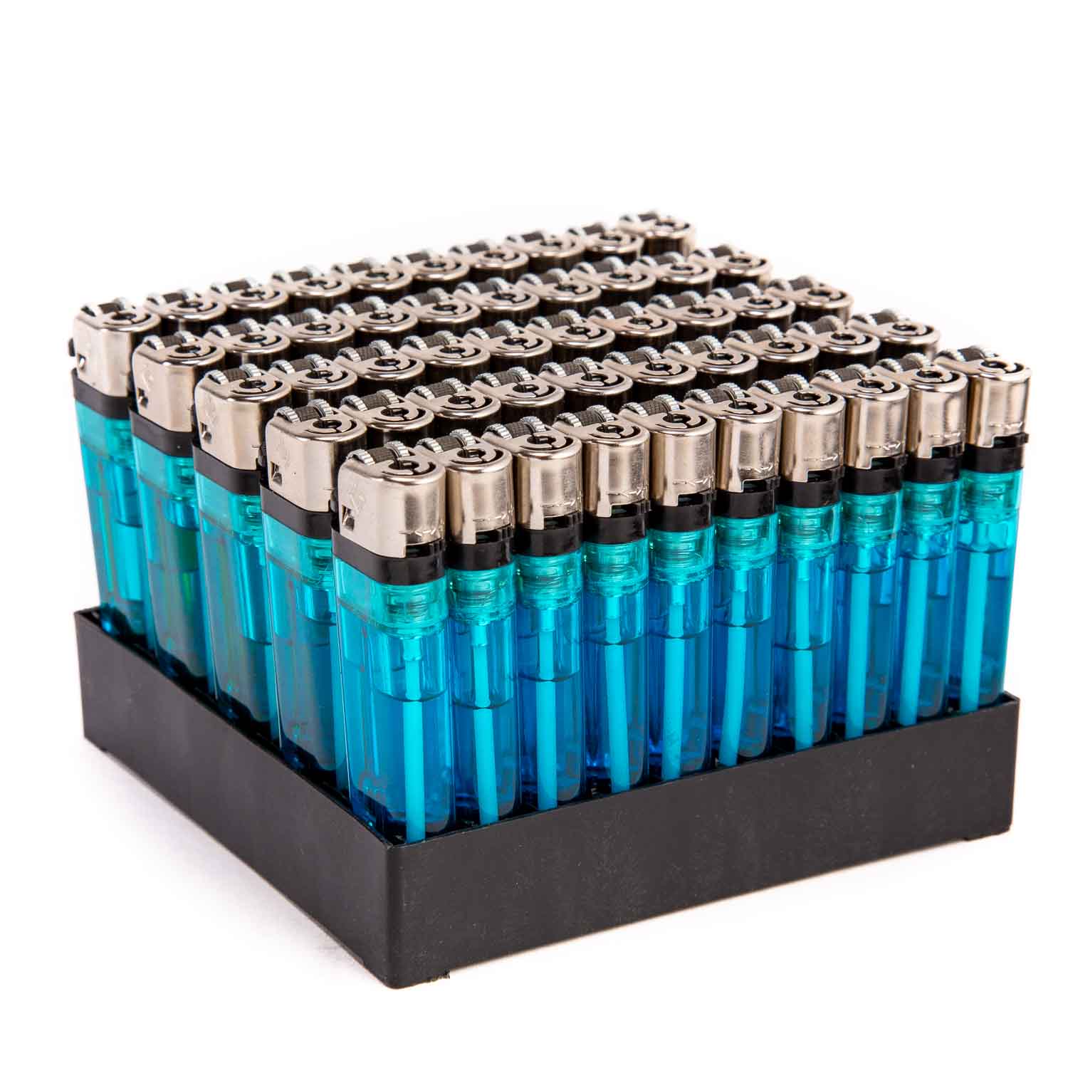 Bottle Opener Lighters with Branding Transparent Blue